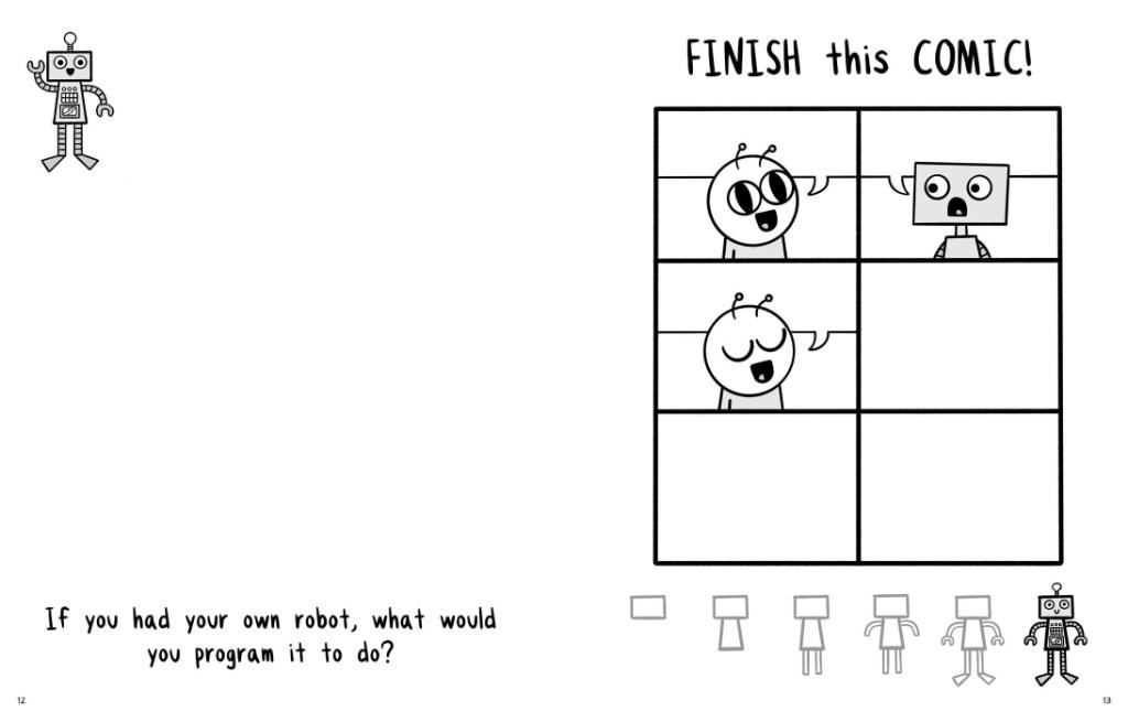 SimonKIDS's tweet image. Brainstorm your own robot and then finish your own comic in this activity from @Jarrett_Lerner&apos;s new activity book #GiveThisBookATitle! 🤖✏️

Learn more: spr.ly/6012HVWvq