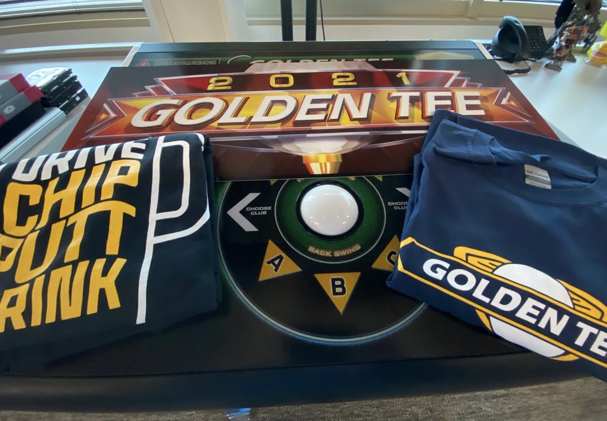 GoldenTee's tweet image. 🚨GIVEAWAY🚨 We are giving away a 2021 Golden Tee marquee and two Golden Tee t-shirts! It’s simple to enter and we are choosing two winners! ⬇️ How to enter ⬇️
1️⃣ Make sure you’re following Golden Tee
2️⃣ Retweet this post
3️⃣ Tag a friend

Winners picked the following Monday.