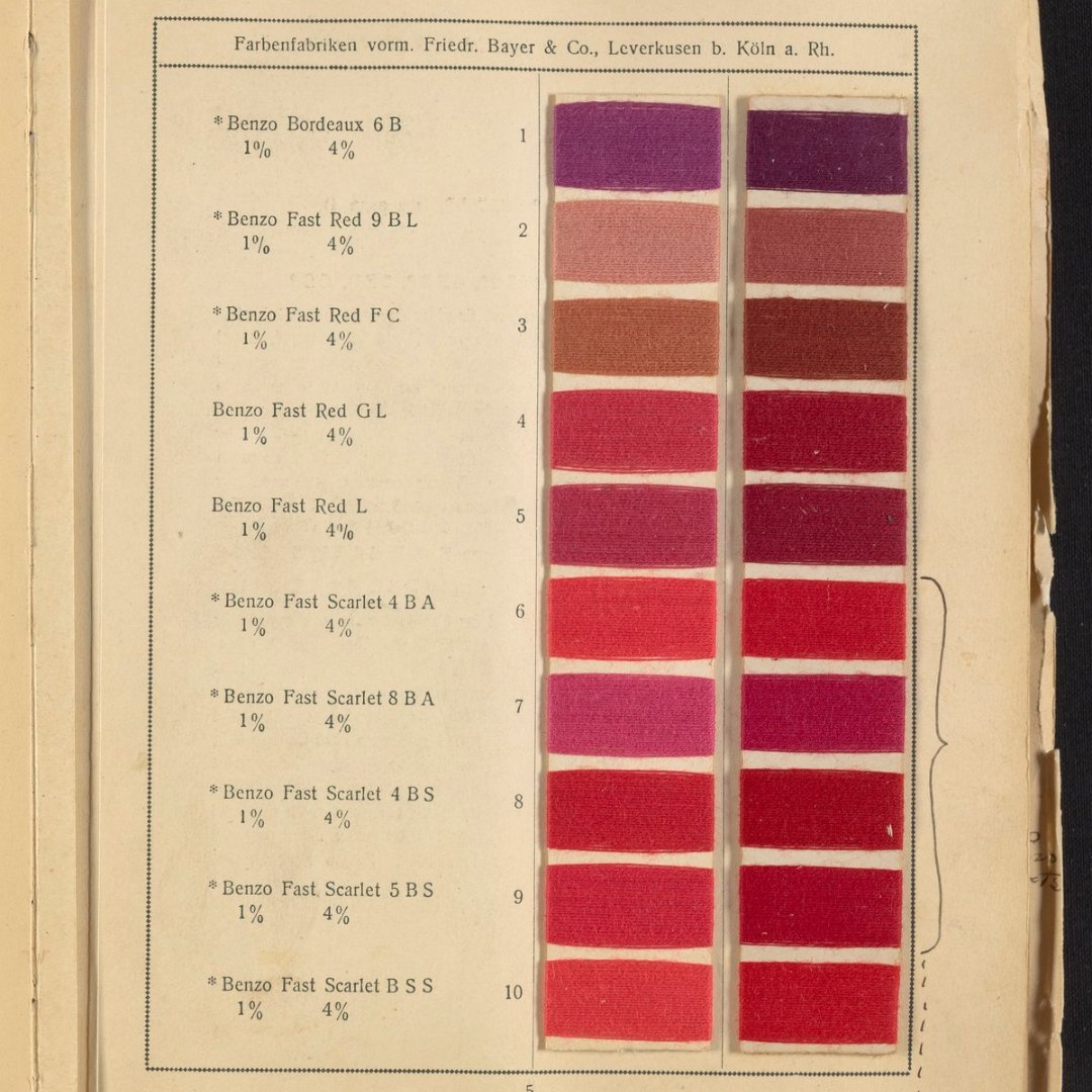 SciHistoryOrg's tweet photo. Are you starting a new knitting or crochet project? Check out these beautiful yarn colors featured in one of the Othmer Library's many sample books. These deep reds and pinks have us thinking about Spring!
#OthmerLibrary #DigitalCollections #KnitAndCrochet #SampleBooks https://t.co/MBYbphgg41
