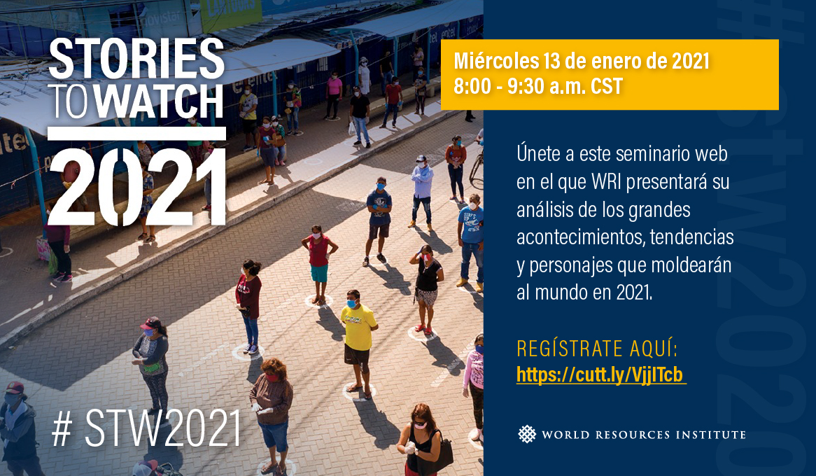 WRI_Ciudades's tweet photo. Sé parte de "Stories to watch" #stw2021, donde hablaremos de personajes y acontecimientos de los que seremos testigos en 2021

13 de enero    

8:00-9:30 a.m. CST

https://t.co/MwpSlRYPkW https://t.co/qOPTkVzeKz