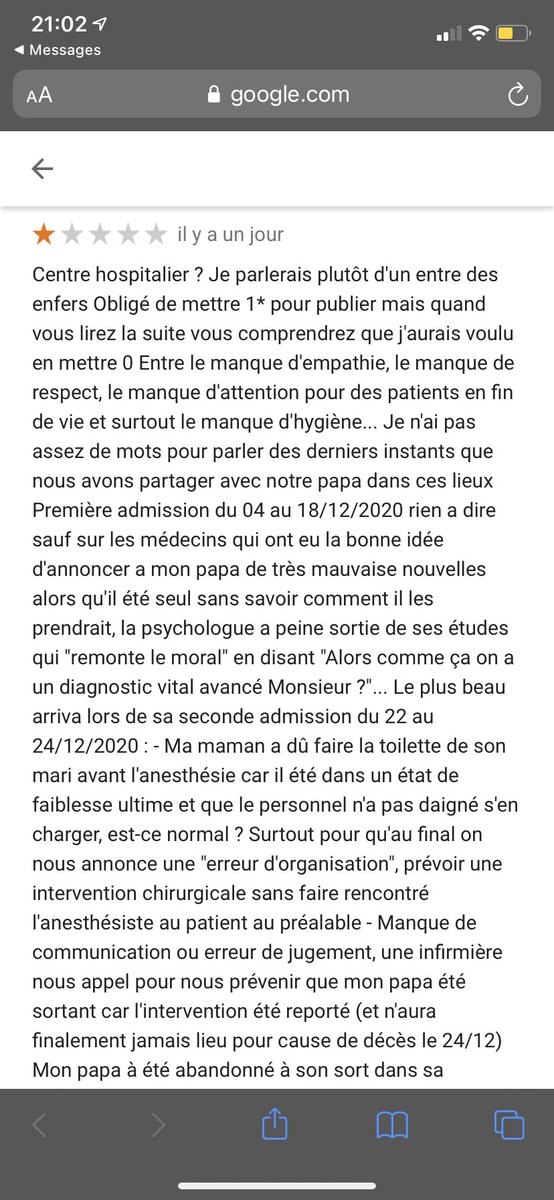 orlanebrs's tweet photo. Pour vous partager un peu les conditions de fin de vie de mon papa au @CHDouai #hopitaldelahonte https://t.co/4plnFcl54w