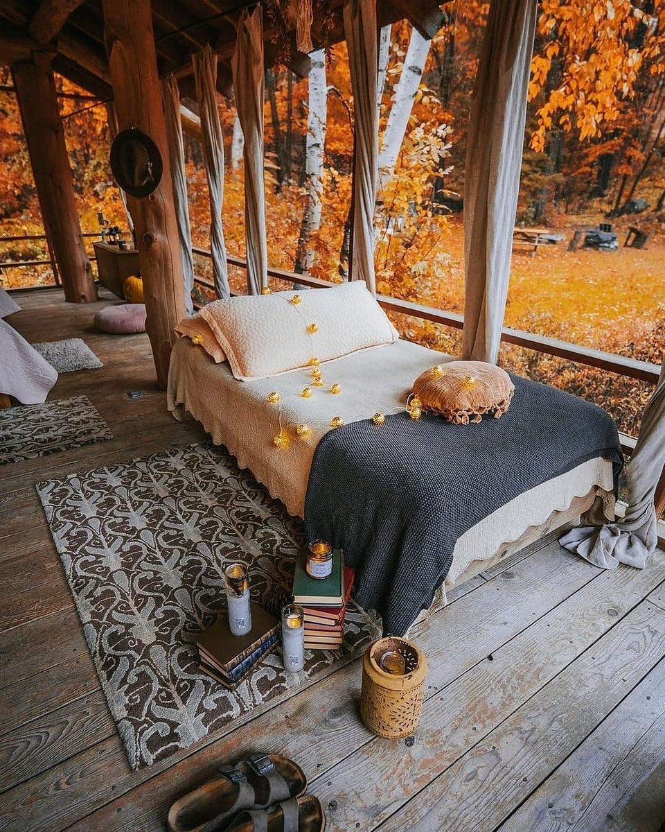 Would you sleep here? 

#autumnmood #autumnvibes #autumnbliss #autumn #autumnleaves #fallvibes #tinyhome #autumnaesthetic