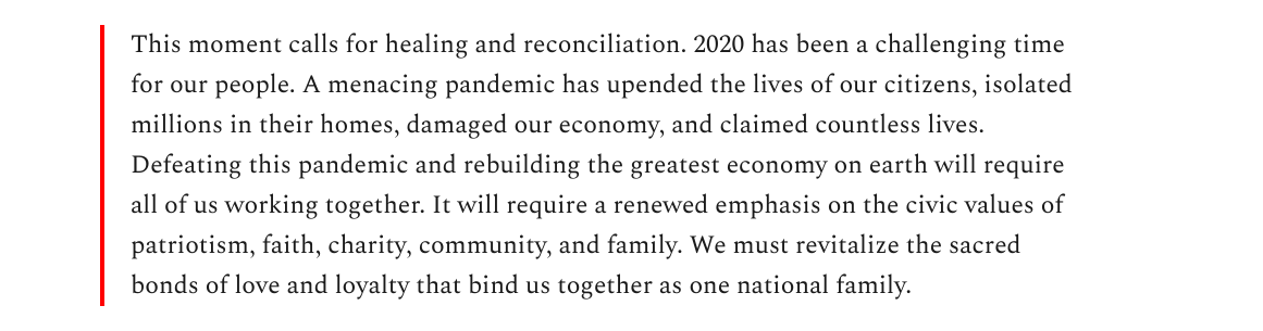 14. And then there was the president: