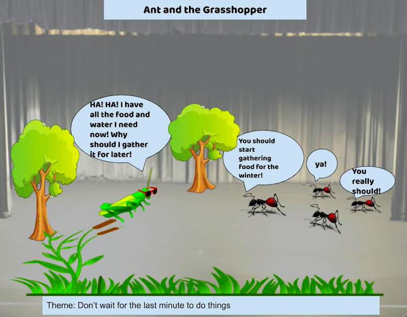 AWMO4thGrade's tweet photo. Great way to end our last all remote week! These Google Drawings are a creative way to show understanding of drama elements and theme! #creative #virtuallearning #funfromhome https://t.co/7o1fdy0vaZ