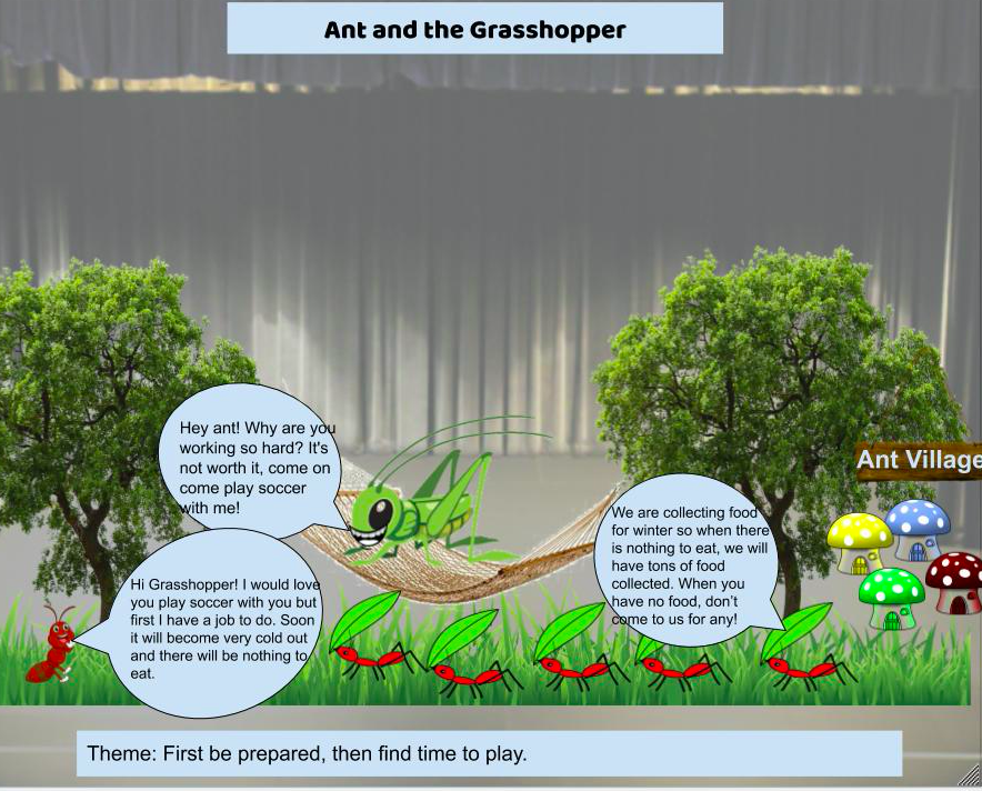 AWMO4thGrade's tweet photo. Great way to end our last all remote week! These Google Drawings are a creative way to show understanding of drama elements and theme! #creative #virtuallearning #funfromhome https://t.co/7o1fdy0vaZ