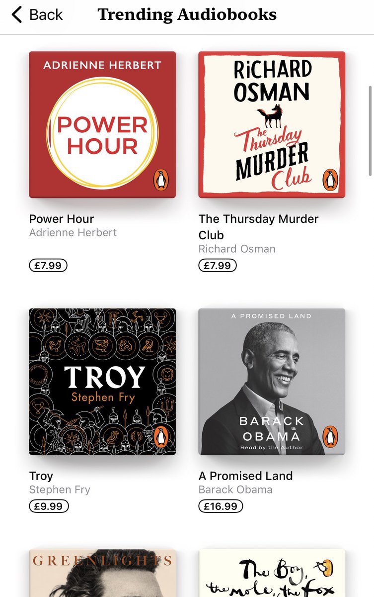 adrienne_ldn's tweet photo. 🎧 The Audio version of Power Hour is ‘trending’ on @AppleBooks 📕 #PowerHourBook 🎉 https://t.co/QC2AH5hxmT