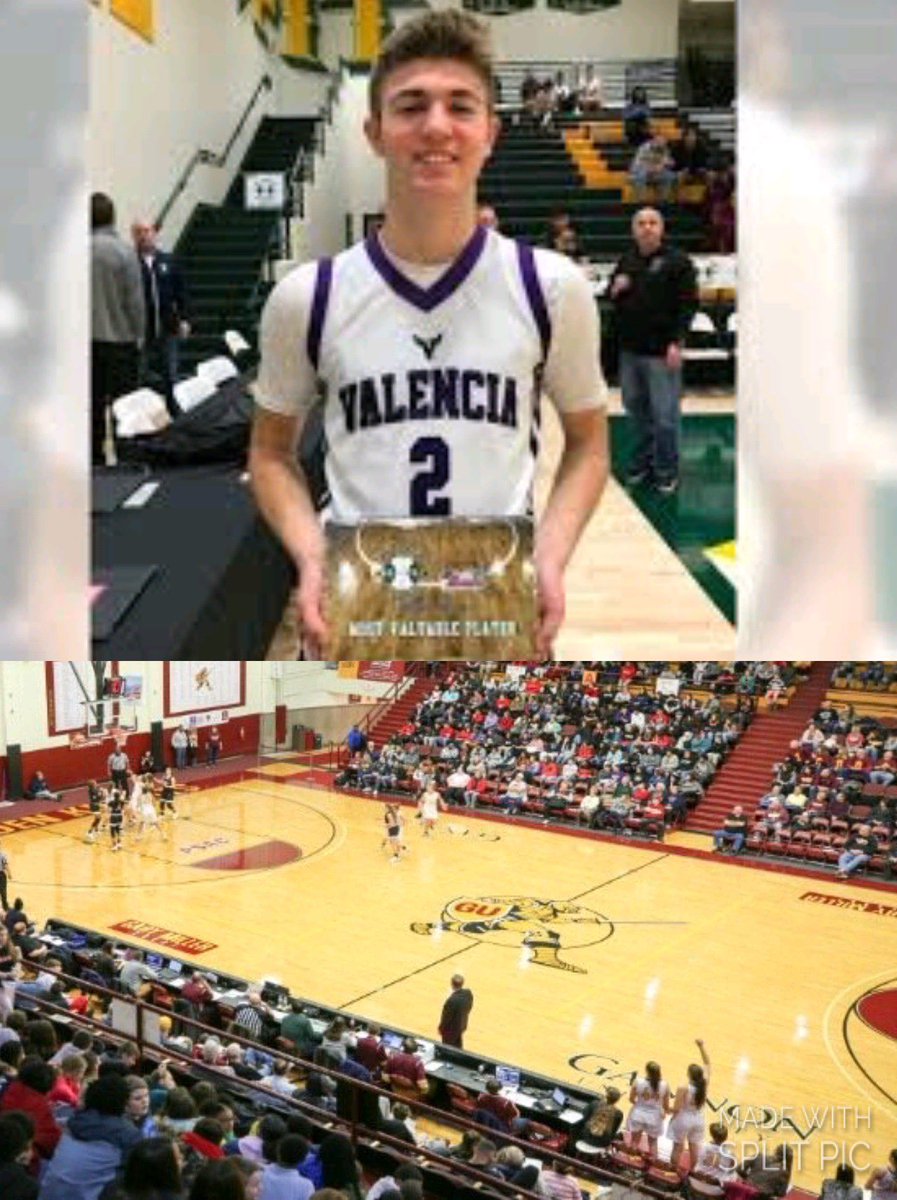 ValenciaHoops's tweet photo. Former Valencia sharpshooter Jake Hlywiak has been offered a full scholarship to Gannon University in Pennsylvania.  Congratulations!  #who’snext #LevelUp https://t.co/pyURdp4jP3