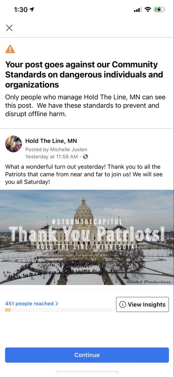 zosima_sinner's tweet photo. As our country is taken over by communist Facebook is actively banning our pages and events on their platform, labeling us as terrorist.
#stopthesteal #censorship #CancelCulture #BigTechCensorship #PatriotPartyRising https://t.co/ElggW0exaF