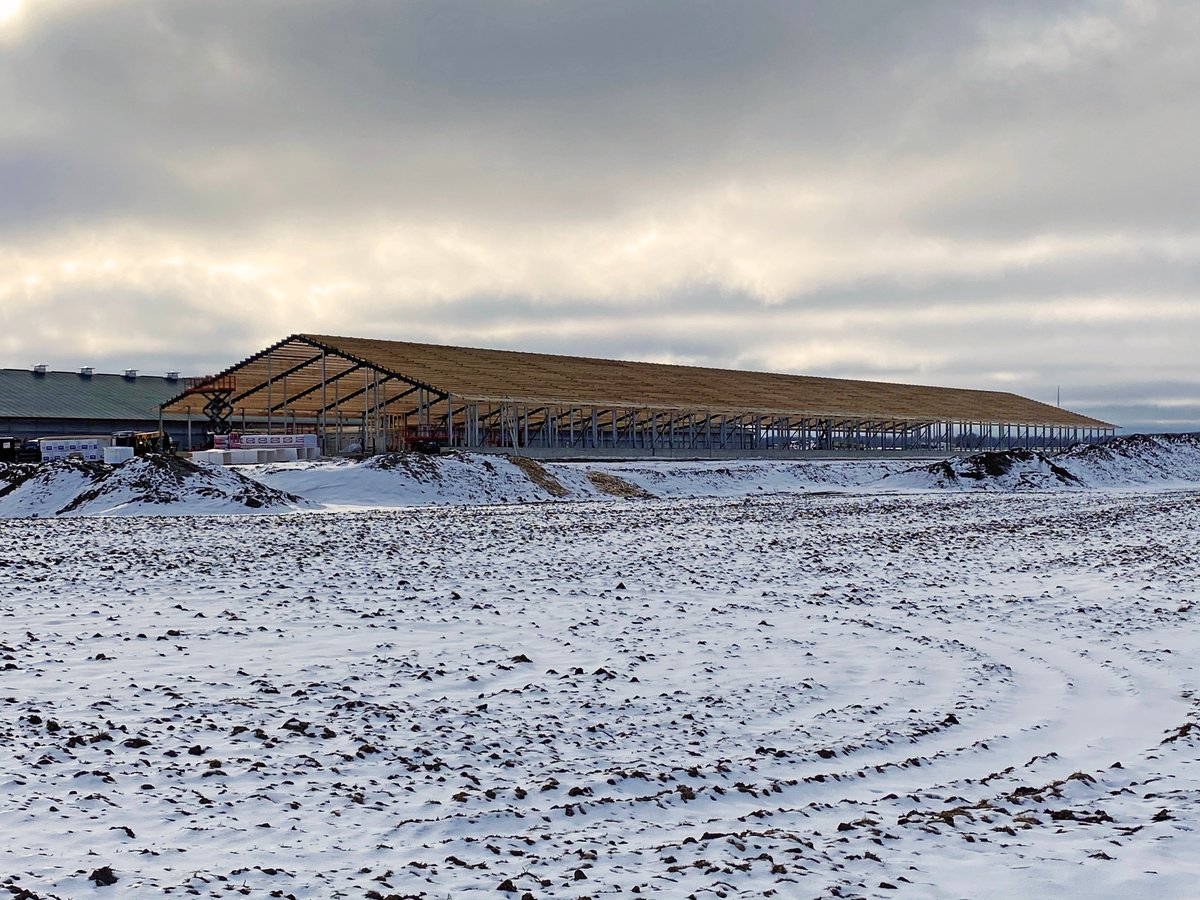 dairylanesystem's tweet photo. It was a BIG week getting the DLS Structure up at Van Engelen Dairy Farms!
 
#DLSdairy #DLSstructure #dairyfarmers #dairyfarming #dairycows #dairy #agriculture #milk https://t.co/h41Kg9WfVU