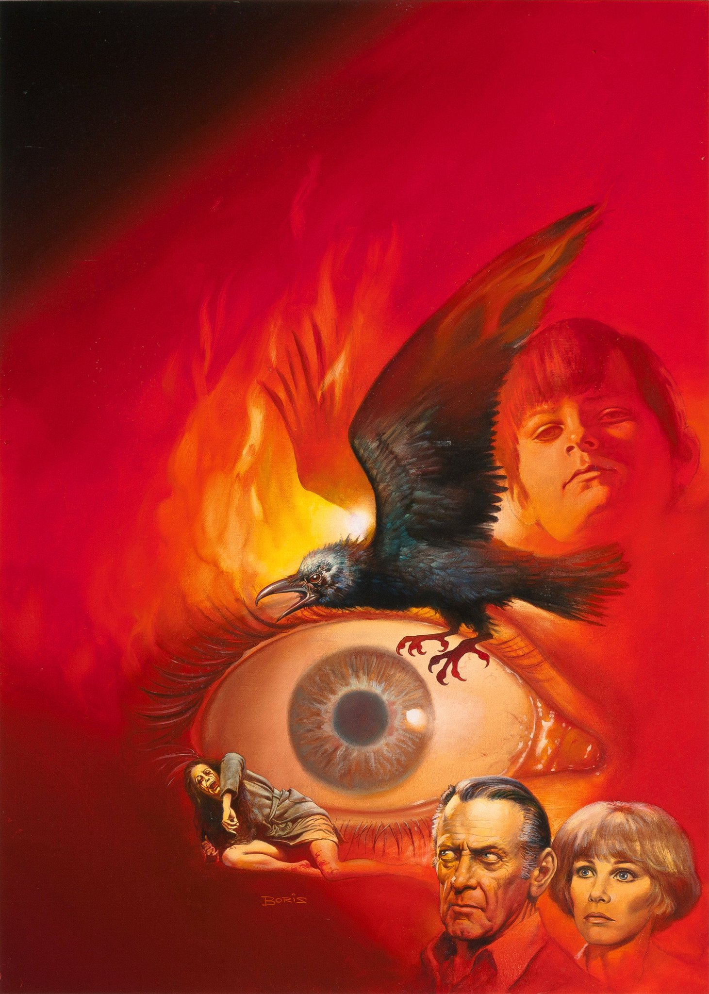 Happy 80th Birthday Boris Vallejo. Here\s his unused poster for Damien: The Omen 2. 