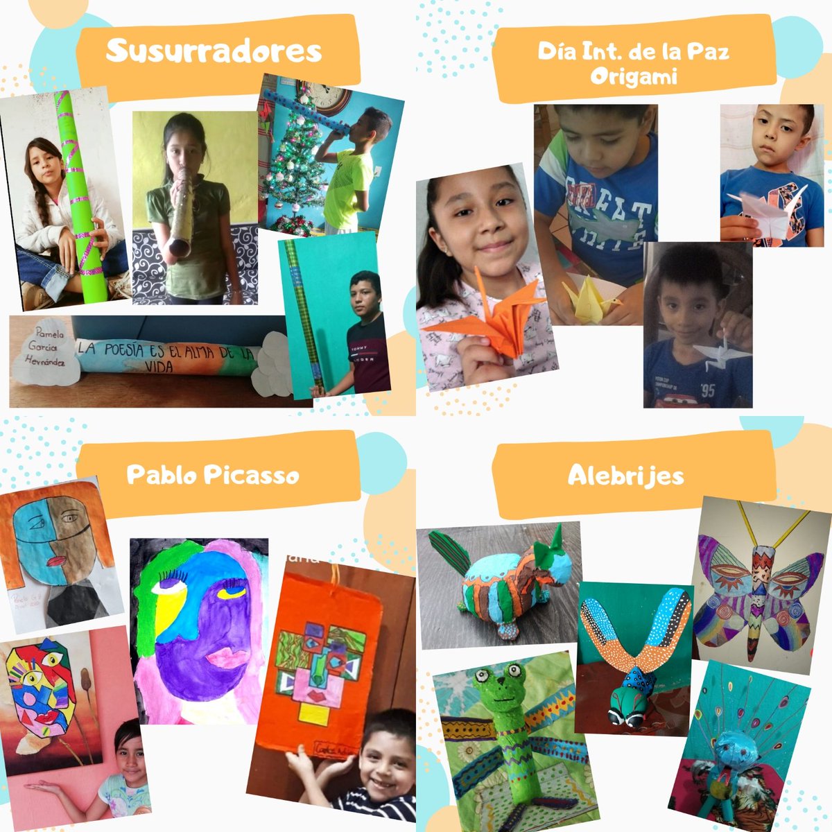 centinelasmty's tweet photo. Conoce a algunos de los participantes del #RetoCentinelas 🔎📚🎨📸💡
#arte #FridaKahlo #Monet #Origami #poesia #impresionismo #cubismo #picasso #newton
@cultura_mx @GenteUDEM @SEP_mx https://t.co/zJRsNV2ikX