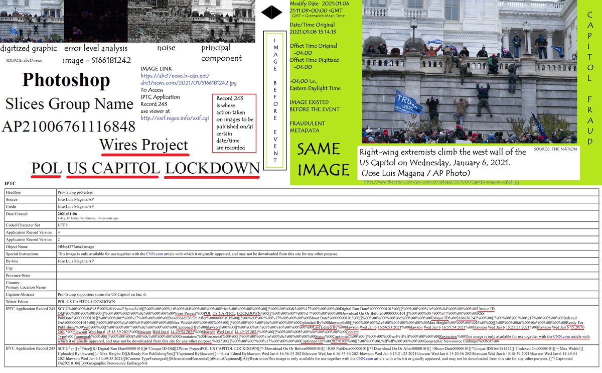  #CapitolFraud  #PayAttention Open in new tab for BIG News Media  #WiresProject terrorizing population  #Graphic NOT IN REAL TIME #DeepFake  #MediaMagicMetadata>  https://exifinfo.org/detail/61oAepa_AiAFL4tqBOcF3g https://www.thenation.com/article/politics/capitol-protest-trump/ https://www.thenation.com/wp-content/uploads/2021/01/Capital-invasion-scaled.jpg https://abc17news.b-cdn.net/abc17news.com/2021/01/S166181242.jpg http://exif.regex.info/exif.cgi 