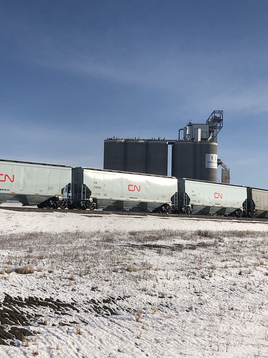 Exciting day at GrainsConnect Huxley as we get to load some new CN cars!! Thanks Canadian National!!