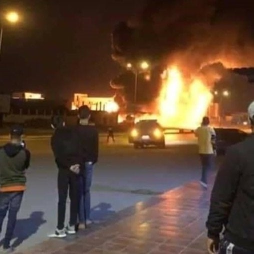 resulakcay's tweet photo. #Trablusun doğusundaki Tajurada benzin istasyonunda patlama meydana geldi... https://t.co/kmYdq9LMF4