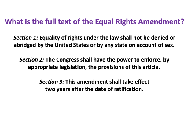 DannSklarew's tweet image. It's #2021: Time to ratify the US Equal Rights Amendment by *this* Congress voting to eliminate or extend the #ERA deadline to now. 

#RestoreERA @SenSchumer @SpeakerPelosi @MarkWarner @TimKaine @GerryConnolly @NationalNOW

(And thanks, @EFillerCorn!)

equalrightsamendment.org
