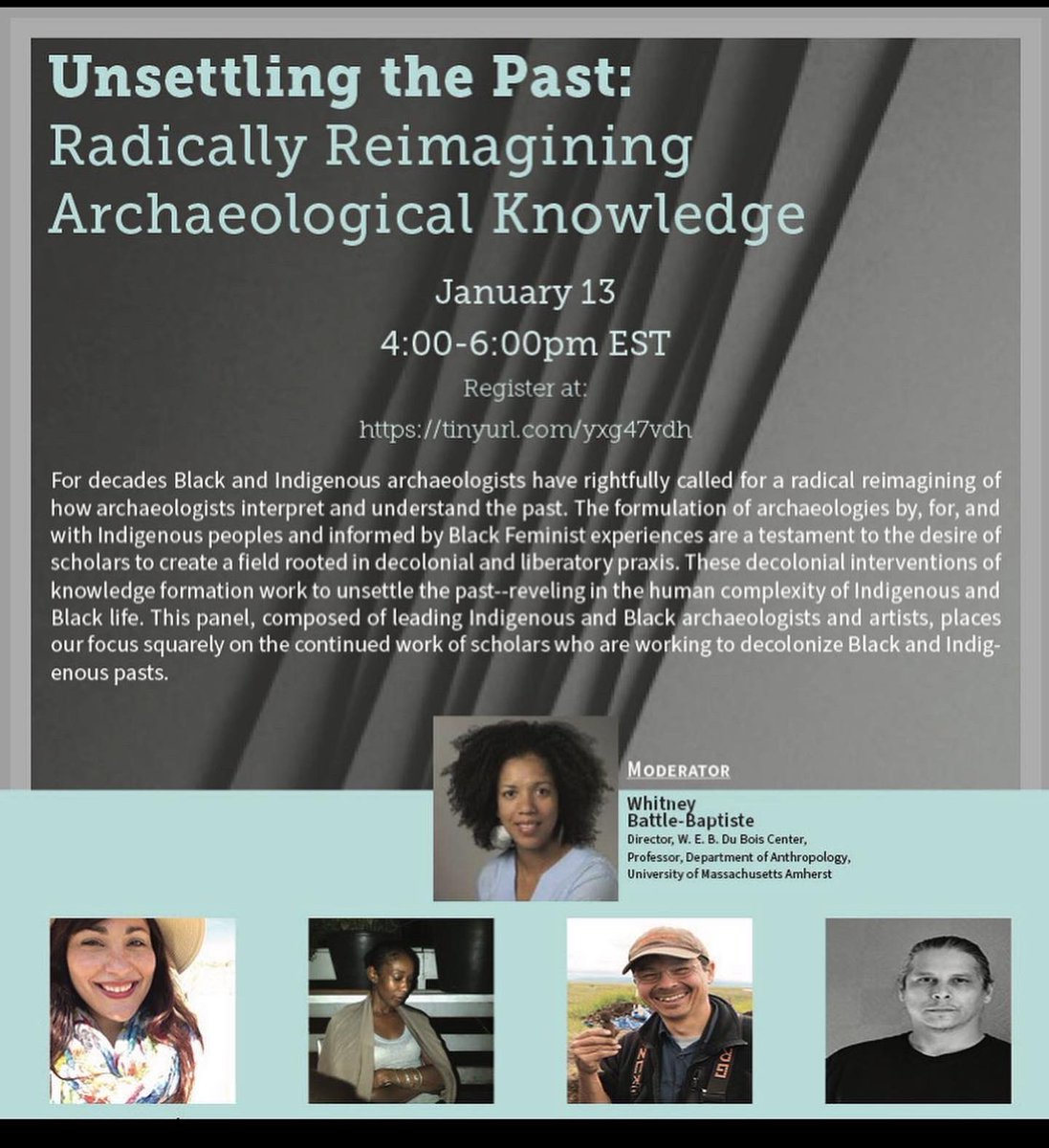 drhuman_ecology's tweet photo. Another Radically Reimagining Archaeology talk 13 Jan @SAPIENS_org #indigenousarchaeology #blackarchaeology #decolonizearchaeology #wennergrenfoundation https://t.co/wBoju6ORjS