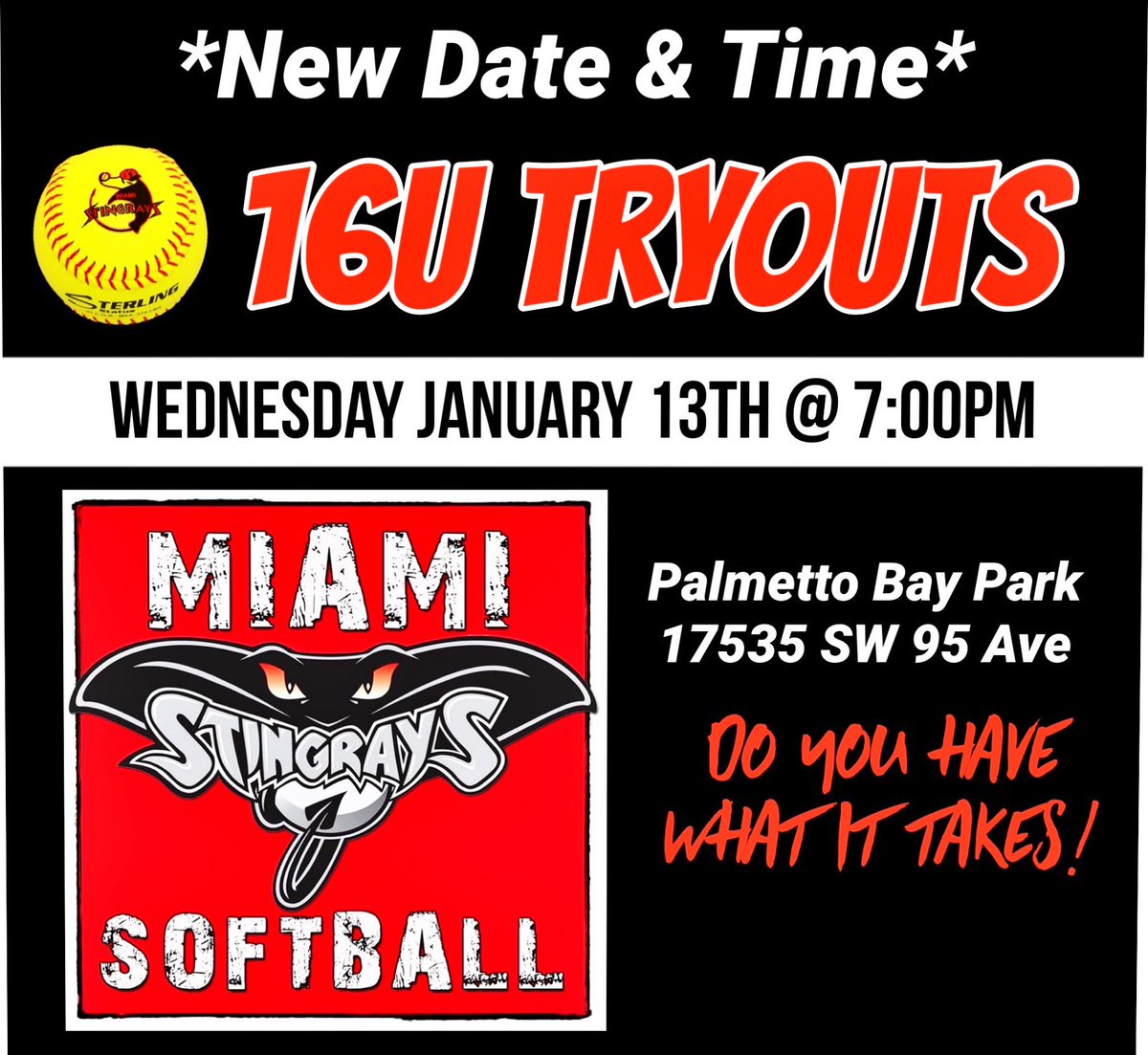 Tryouts are just days away And we put together a great schedule to get you exposed to coaches across the country. ￼ Head coach is stingrays founder and former FIU head coach Gator Rebhan and pitching coach FAU softball alumni Kristie Picon @FloSoftball <a href="/Los_Stuff/">Carlos Arias</a>