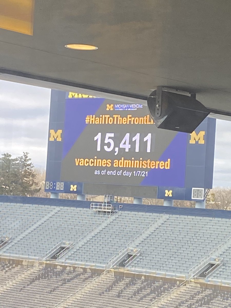 ErinANPrice's tweet photo. Thank you @umichmedicine! #MelanatedAndVaccinated #WorthAShot #COVID19Vaccine ✊🏽💙💛 https://t.co/GvP6EMRAeE