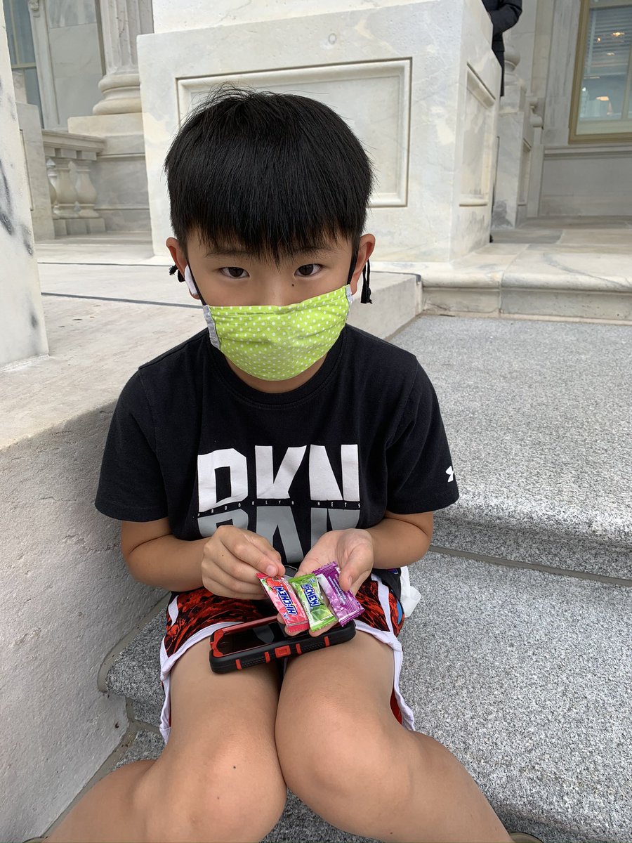 Grace4NY's tweet photo. Sergeant at Arms charged with maintaining order in the House refused to let me bring my masked 10 yr old into the chambers when I had no childcare, forcing him to sit outside, but allows mask-less Republicans and domestic terrorists in to attempt to overthrow our government. https://t.co/JTeBStvHNg