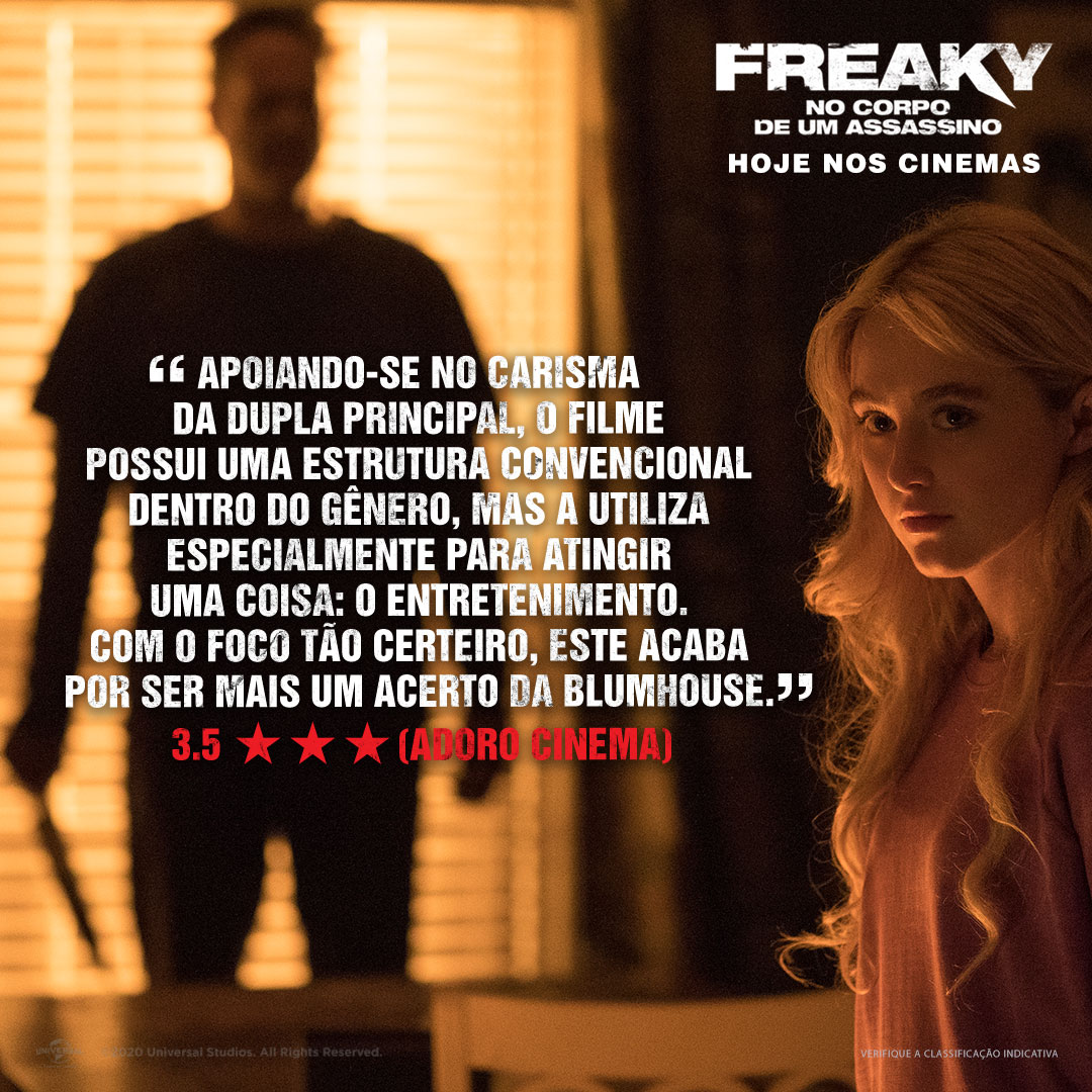 UniversalPicsBr's tweet photo. Dos mesmos criadores de "A Morte Te Dá Parabéns", #FreakyFilme revela a dupla mais adorada e temida das telonas!
Hoje nos cinemas. https://t.co/CqoOeQdYnV