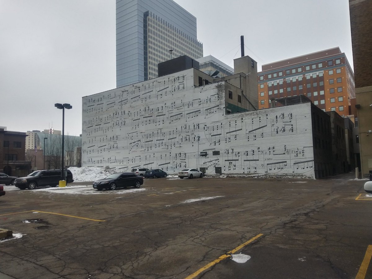 MinnesotaMan976's tweet image. Took a moment on 
Friday January 8th 2021 to snap photos while downtown @CityMinneapolis to capture selfies outside of the 
🎵 &quot;Music 🎶 Note Wall&quot; 🎼

Dined at #DavesDowntown 🍔 which is located on the 2nd floor of &quot;The #OracleCenter&quot;

#MinnesotaMatters #MusicNoteWall #rtITbot