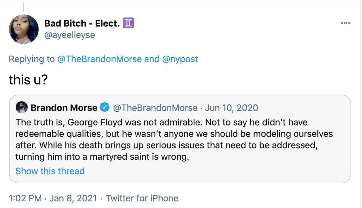 It's the hypocrisy for me.