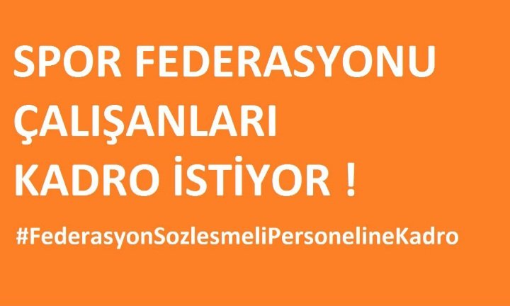 Altan06Selma's tweet photo. #FederasyonSozlesmeliPersonelineKadro https://t.co/eXZMPkoQXr