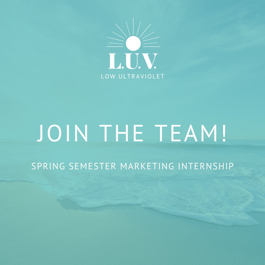 LowUltraviolet's tweet photo. We are hiring a marketing intern to join our Hokie-led startup for the spring semester! Apply here: https://t.co/CHUJ9zDF42 @VT_LiberalArts @VTPamplin https://t.co/L8GegdUgXt