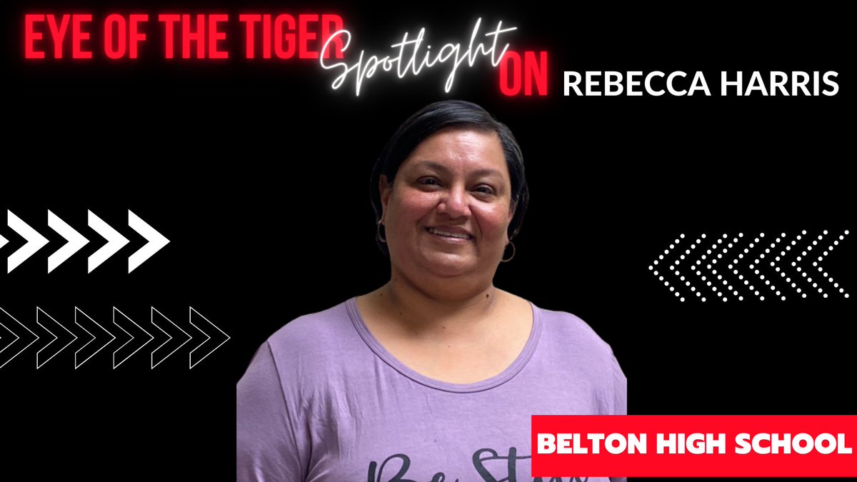 BeltonHS's tweet photo. We proudly spotlight Rebecca Harris! She has been instrumental in creating a family atmosphere at BHS and genuinely cares about everyone she comes in contact with. She goes above and beyond to help staff and students be the best they can be. https://t.co/zhYGJI0Se1