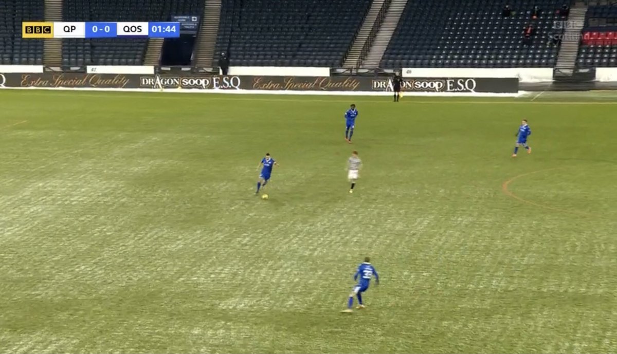 Sports___360's tweet photo. You can’t beat spending your Friday night LIVE on @BBCSport &amp; at the National Stadium 👌🏽 🎥  @queensparkfc v @OfficialQosFC at @HampdenPark with @dragon_soop in close proximity 🐉 🥣 #SportsAdvertising #PerimeterAdvertising #ScottishFootball “We’ve Got Every Angle Covered.” #S36T https://t.co/CViyl3bSom