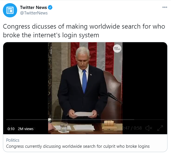 Internet_Issues's tweet photo. Screenshot taken on January 7th, 2021. 6:5.3. AM (CST) https://t.co/RhVllCNFFt