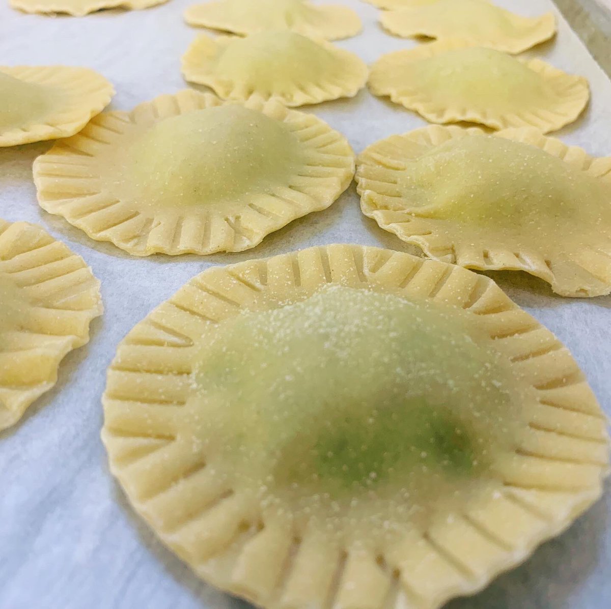 OhioProStart's tweet photo. Friday and we’re FEELIN FRESH! 😎@NormandyHS Culinary made fresh ravioli this week!  
#madeinprostart #ohioprostart @OhioRestaurant @OHEducation @NRAEF @ProStart @ParmaSchools https://t.co/bSJuXCZ7Wr
