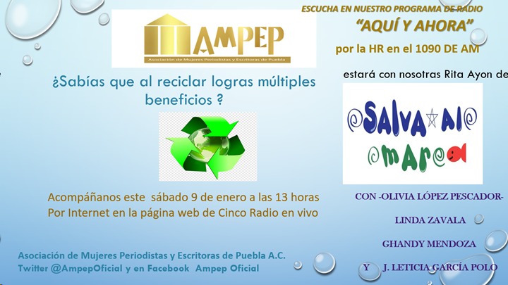 "Los beneficios de  reciclar y el cuidado del  medio ambiente". Te esperamos en "Aquí y Ahora" este sábado a las 13 horas en el 1090 de AM por la HR en  #CincoRadio.