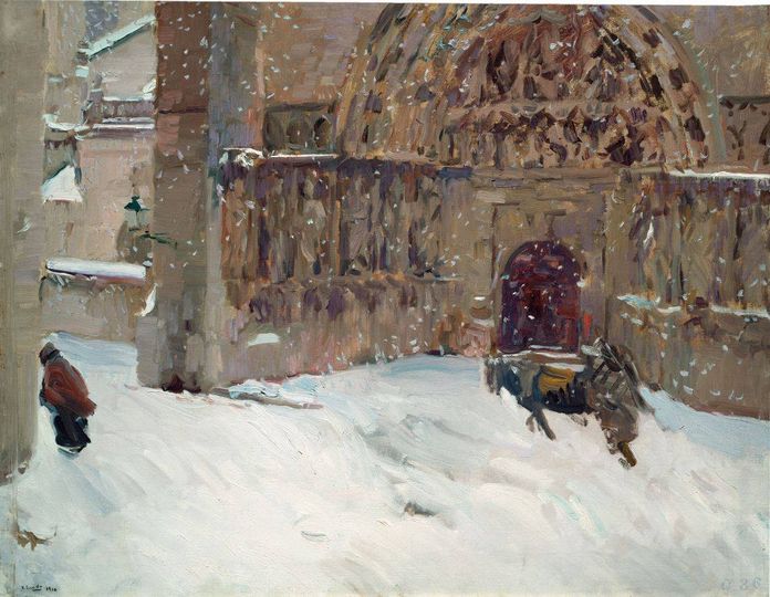 CyLEsVida's tweet image. ❄ Hoy, que la mitad del país está bajo cero, el arte nos lleva a Burgos. 

🌨Allí, una nevada sorprendió en 1910 al pintor Joaquín Sorolla que le inspiró para pintar esta maravilla de cuadros en los que el frío se siente. 

vía @culturagob