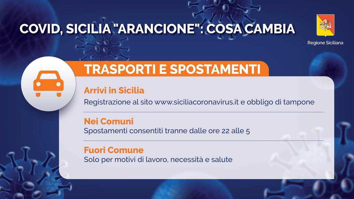 Regione_Sicilia's tweet photo. #Covid19: ordinanza di @Musumeci_Staff, ecco le nuove restrizioni - https://t.co/ztjgdiMJq2

#Sicilia #Coronavirus #CoronavirusSicilia #CoronavirusItalia #Covid19Italia https://t.co/OjbhXW4R2S