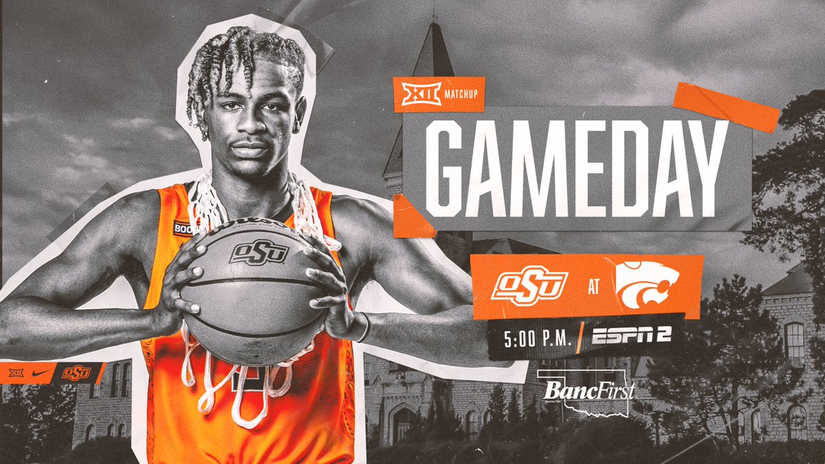 OSUMBB's tweet photo. Hunting Ws in the Flint Hills.

🏀 at @KStateMBB 
⏰ 5 p.m.
📺 https://t.co/XACbRZ9UQU
📻 https://t.co/JfHcUbFLif

@BancFirstOK I #NewEra https://t.co/BUOgwZGnBl