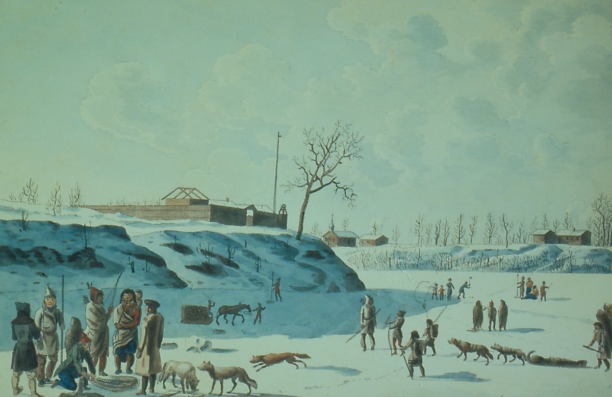 In 1809, the NWC company had built the trading post Fort Gibraltar right at the forks of the Red and Assiniboine rivers, the site of today's Winnipeg. Two years the HBC would claim that land as the heart of their Assiniboia.