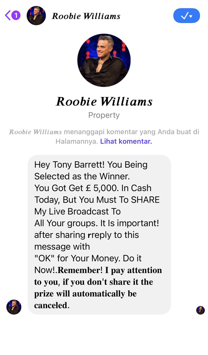 apb1980's tweet photo. @robbiewilliams  seams legit 😂 https://t.co/HpRGs6Frpv
