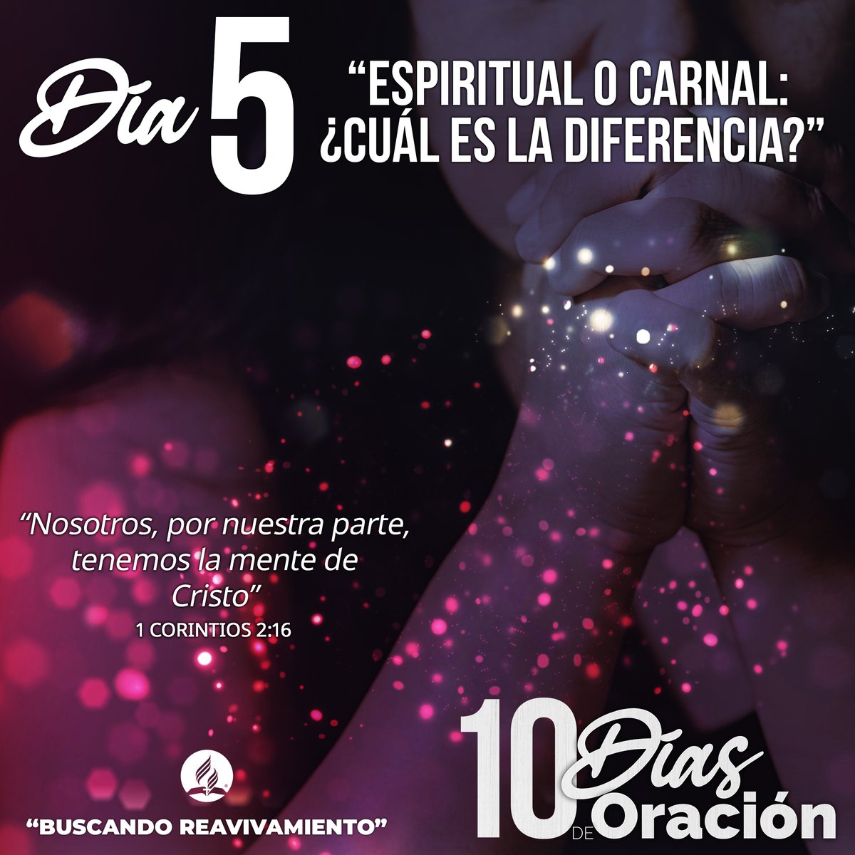 uvoccidental's tweet photo. 🙌🙏"10 Días de Oración" "Buscando Reavivamiento".
.
.DÍA 05: "Espiritual o Carnal: ¿Cuál es la diferencia?". 
.
.👀🙏1 Corintios 2:16 dice: "Nosotros, por nuestra parte, tenemos la mente de Cristo".
...#FelizDomingo #BienvenidoEnero #10DíasdeOración2021 #UVOC https://t.co/n6jV287atv