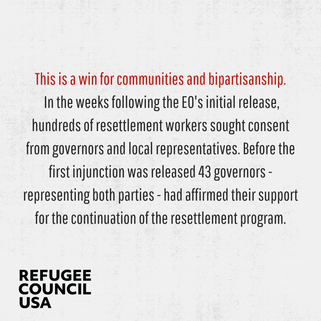 RCUSA_DC's tweet image. BIG NEWS! The Fourth Circuit upheld an injunction in favor of @CWS_global @HIASrefugees @LIRSorg This is a big win for refugee resettlement, our communities, and bipartisanship! @IRAP #WeAreWelcomers

refugeerights.org/litigation/