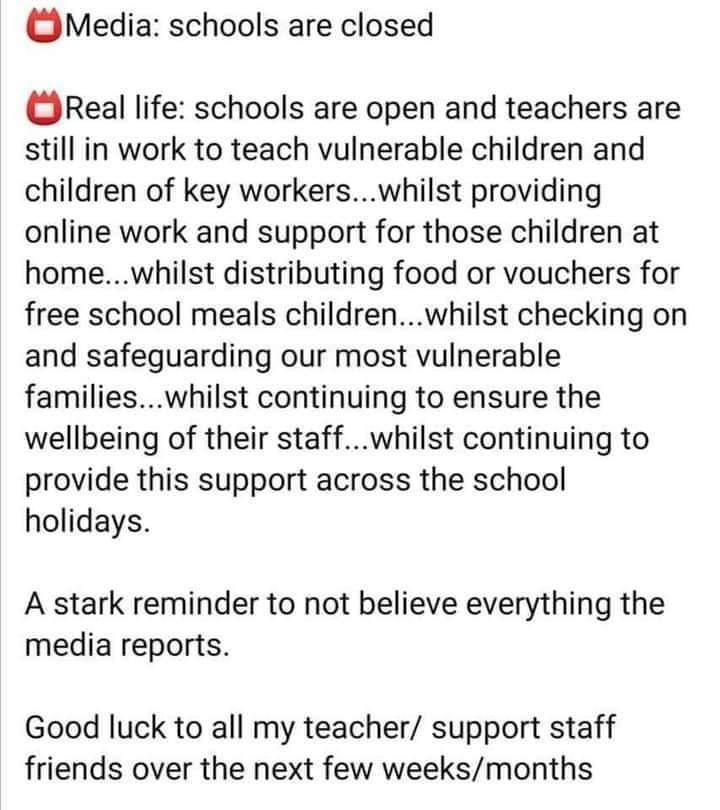 KQuigley2015's tweet photo. This!!! 
Schools are the eyes and ears of the most vulnerable children....without them even more children would go a miss  🥰🥰🥰 always grateful https://t.co/lK5N5pE0bC