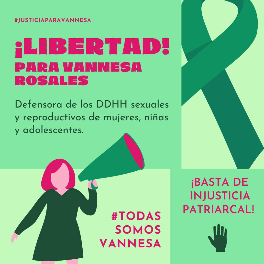 Miaulanie_'s tweet photo. Vannesa Rosales está acusada de tres delitos simplemente por dar apoyo e información sobre la interrupción del embarazo a una niña de 13 años, víctima de abuso sexual.  #JusticiaParaVannesa https://t.co/MdUYIH7iu2