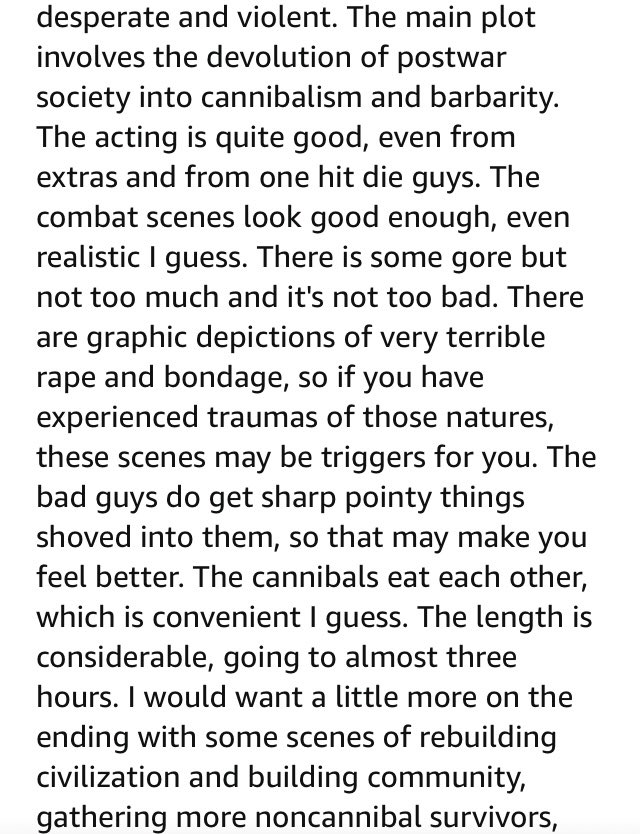HGMediaOfficial's tweet photo. Our top rated review on US Amazon🇺🇸 It’s an amazing feeling knowing people can enjoy our work this much 😁
#indiefilm #AmazonPrime #SupportIndieFilm #postapocalyptic #SciFiFri https://t.co/sLj9P93VwG