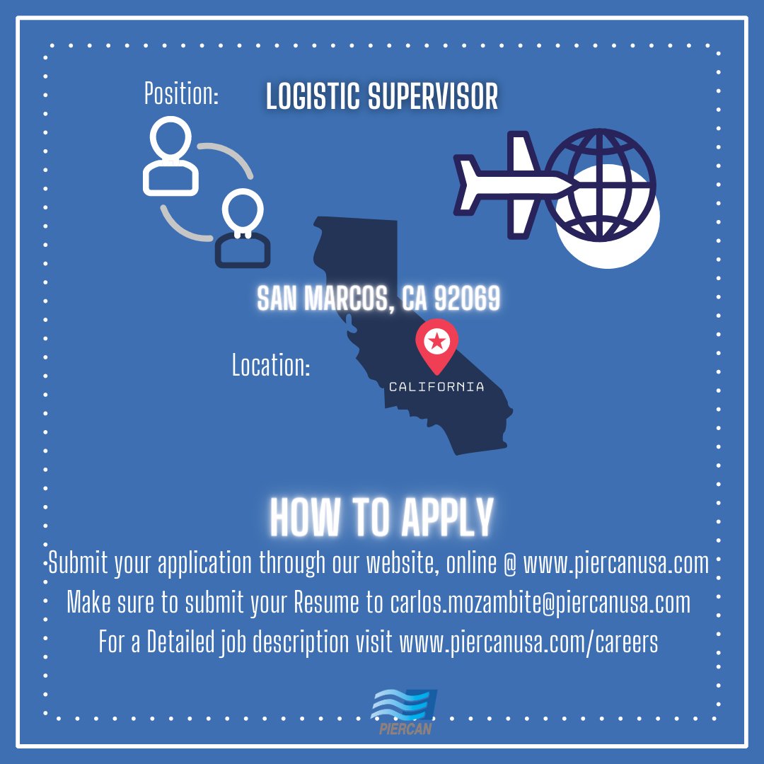 PiercanGroup's tweet photo. PIERCAN is looking to grow its talent pool! #HIRINGNOW 
Click the link for detailed job description and online application : https://t.co/mEucm8XJ25
#futureofwork #newtalent https://t.co/QiKSd0j6kF