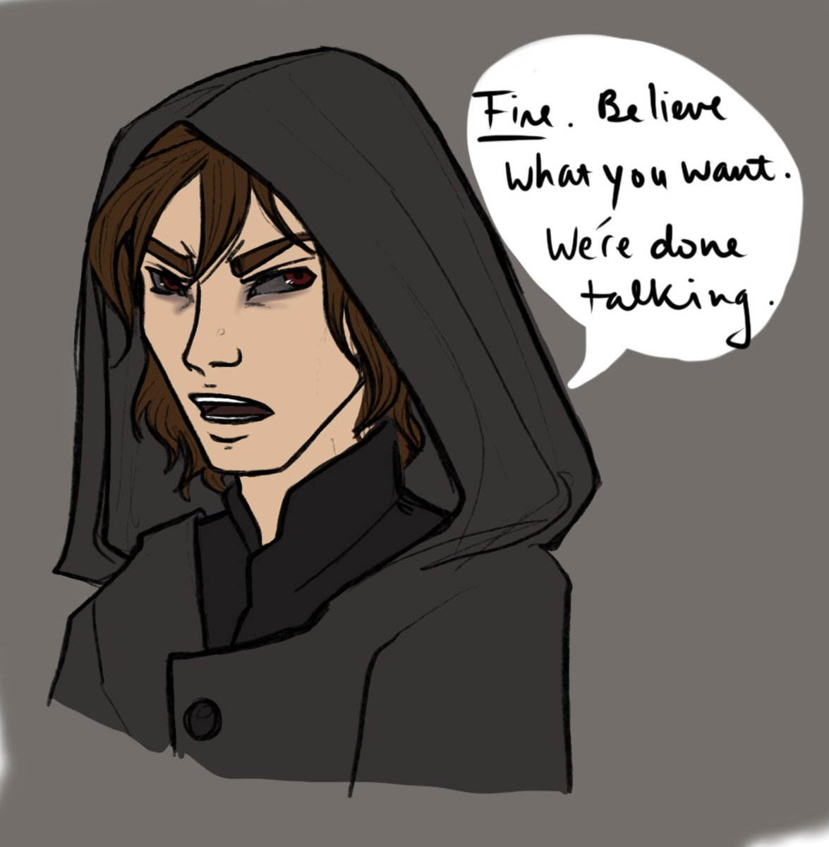 pip400art's tweet image. Mini comic of my #dnd game, Keres’ best friend Roden kidnapped her and is also evil now and Keres is PISSEEDDDD so she throws her boot at his head 
That’ll show him, Keres! 😂
#bffproblems #drawing #comic