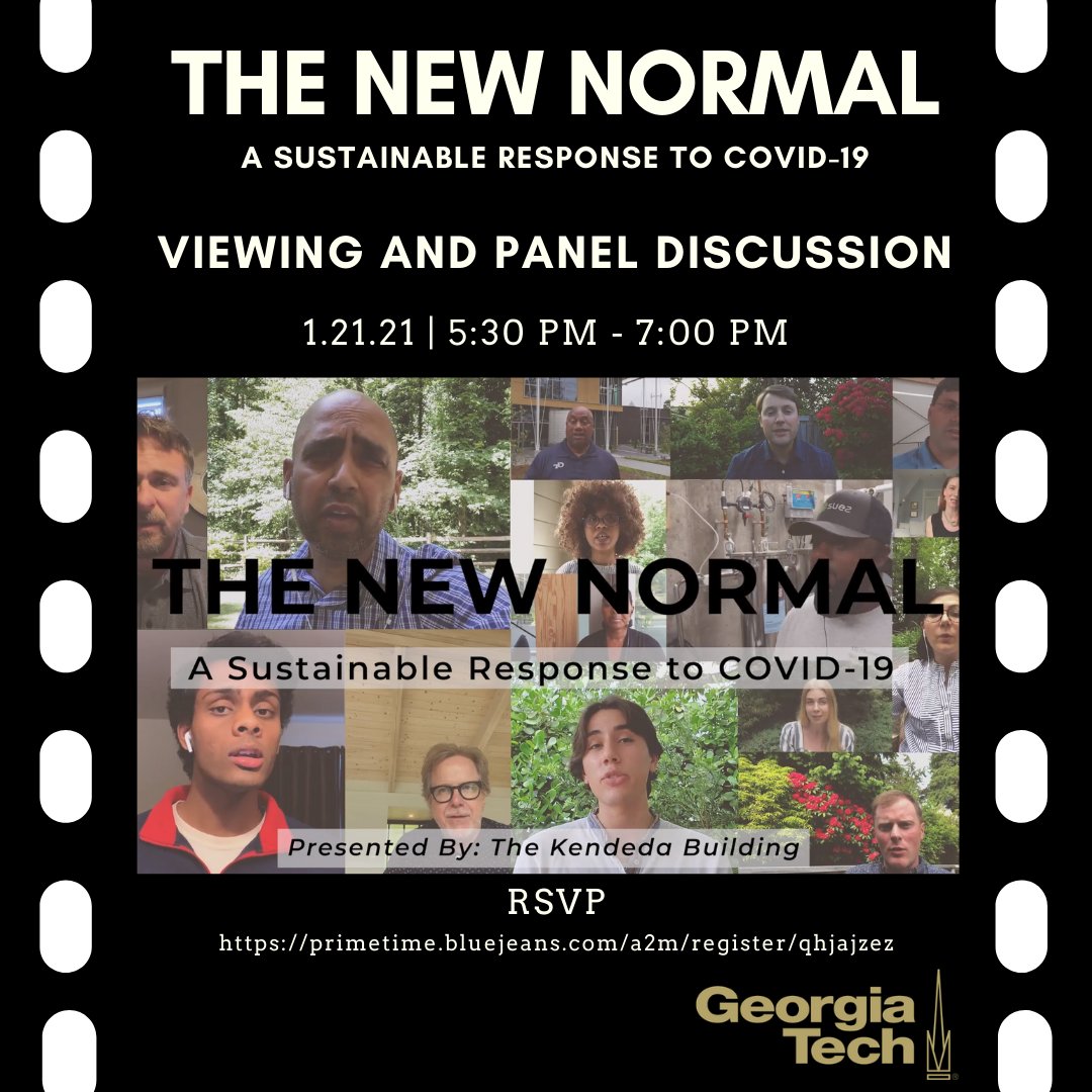 Join on Jan. 21 at 5:30 pm ET for The New Normal: A Sustainable Response to COVID-19. The virtual event will include a viewing of the “New Normal” documentary + a discussion about how the <a href="/KendedaBuilding/">KendedaBuilding</a> can help buildings in the post-COVID world. primetime.bluejeans.com/a2m/register/q…