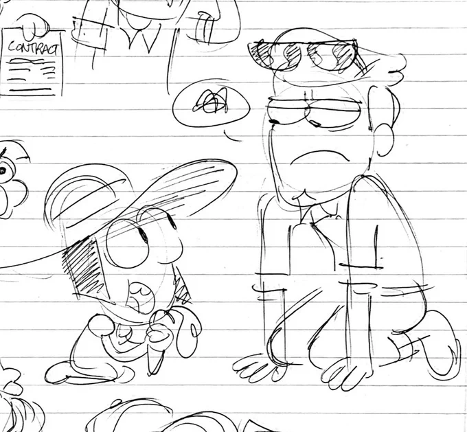 now we gettin into big city greens! there's always a million joke post it notes around the office at any given time 