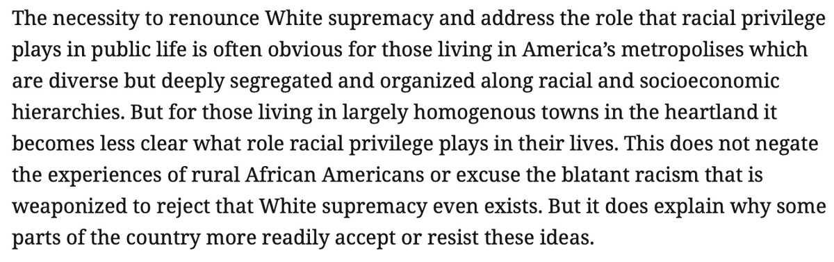 8. Reactions to BLM & racism also reveal this division even though White supremacy plays a huge role: