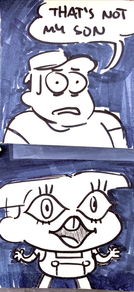 more concept doodlin and jokes (including a lot of cursed strethcy crickets, chris did the family guy one) 
