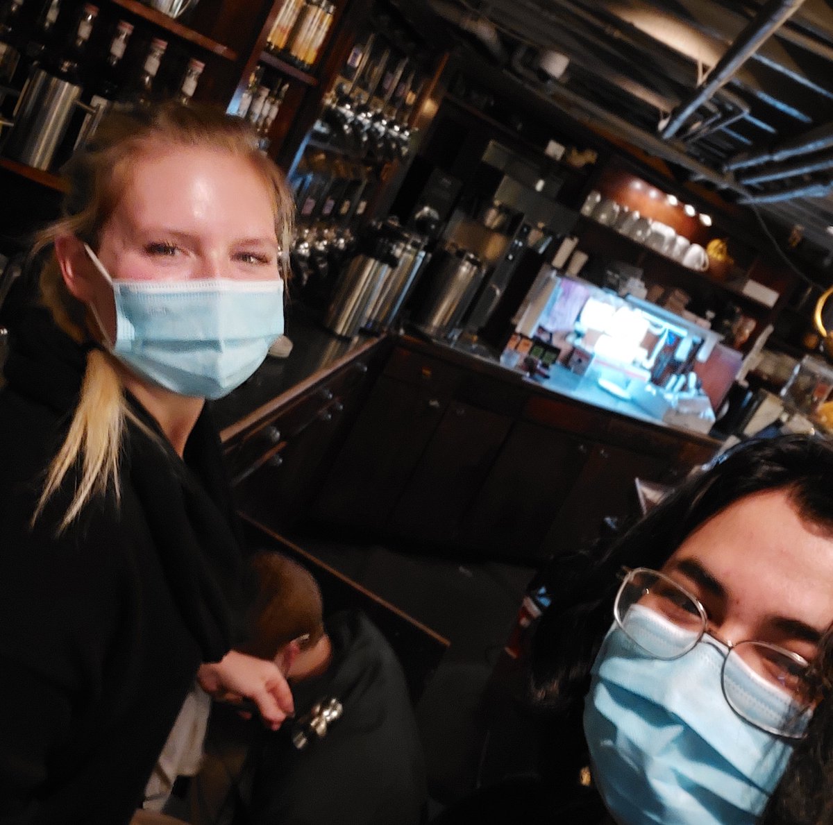 CoffeeUndergrnd's tweet photo. Some of us are photogenetic and then there’s those who aren’t 😅😂
#somebehindthescenes
#besafeandmaskup
#greenvillesbest https://t.co/ndhzVTMPMA